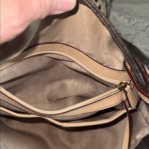 Michael Kors Brown Tote with Signature Monogram - Picture 7 of 15